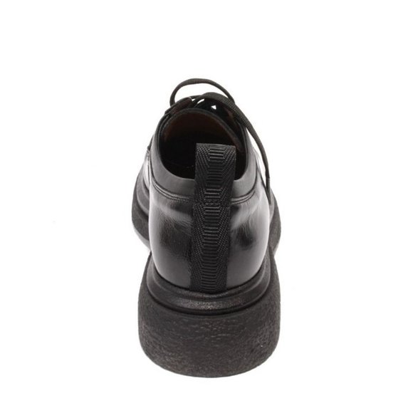 MOT-CLe 2145 Black Leather Lace-Up Oxfords Shoes - Picture 5 of 8